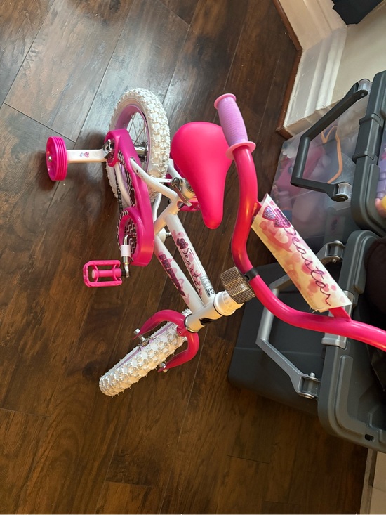Other - Girls' Pink Starter Bike with Training Wheels